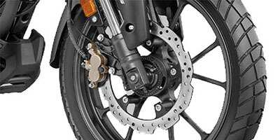 1 CHANNEL ABS AND DUAL PETAL DISC BRAKES