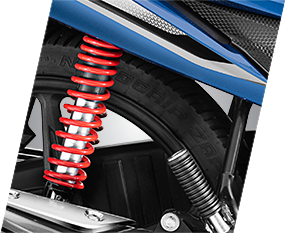 5-STEP ADJUSTABLE REAR SUSPENSION