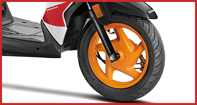 Orange Alloy Wheels